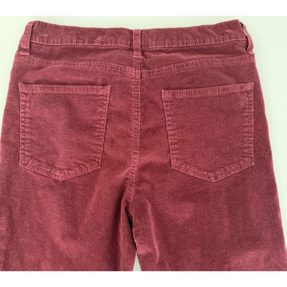 Celebrity Pink Flower Corduroy Flare Jeans Burnt Red Size 11/30 (Fit 30x29) - Picture 4 of 12